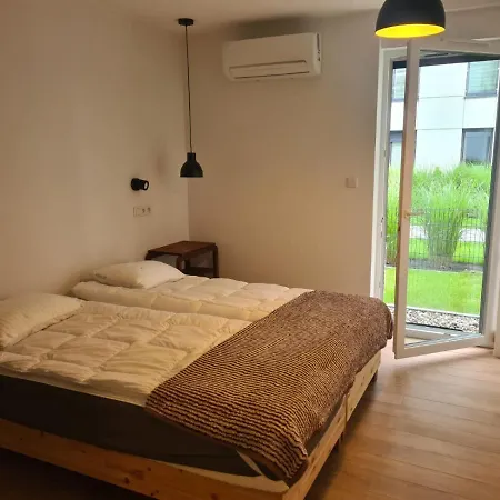 Apartmán Marina Green Ilawa - Widok Na Jezioro, Ogrodek Z Tarasem, Klima, Parking, 6 Lozek Iława