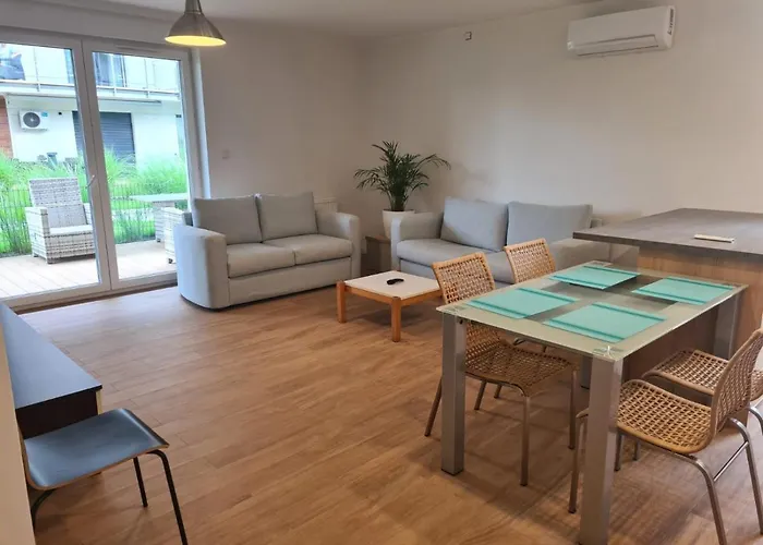 דירה Marina - Widok Na Jezioro, Ogrodek Z Tarasem, Parking, Nawet 6 Lozek